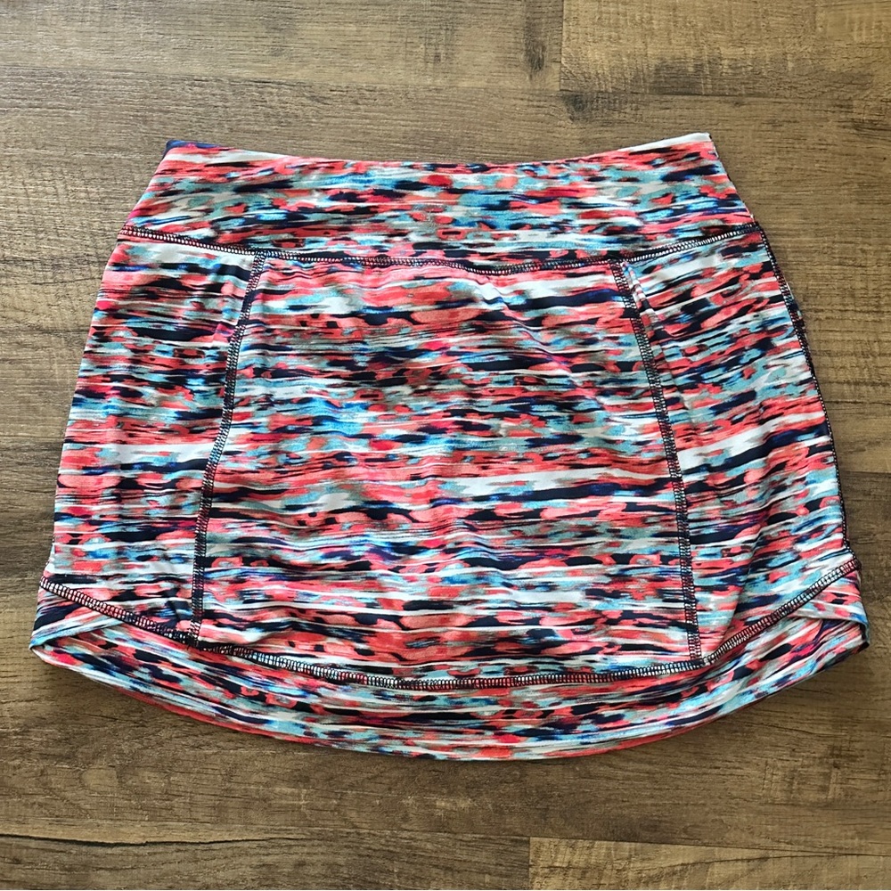 Colorful vibrant tennis skort size medium TEK GEAR - Picture 8 of 12